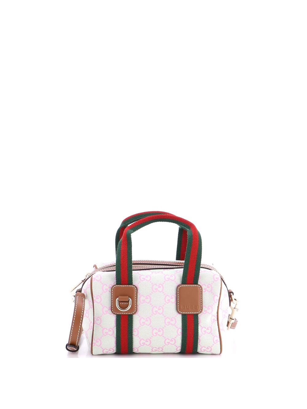 Gucci Web Boston Bag Gg Canvas Mini #269585G17B